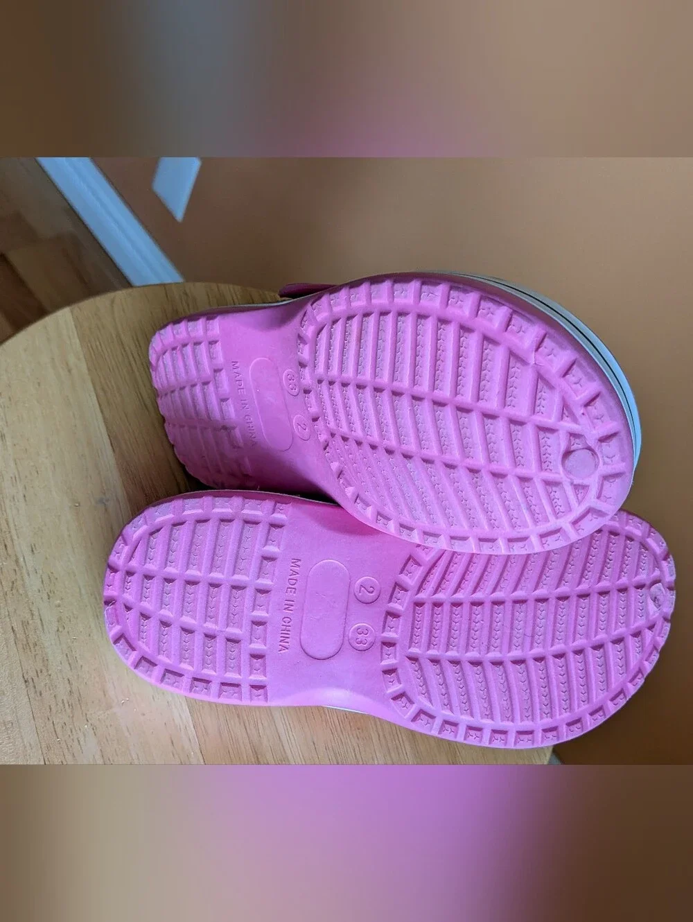 Kids Casual Slip-On Clogs - Pink Size 2